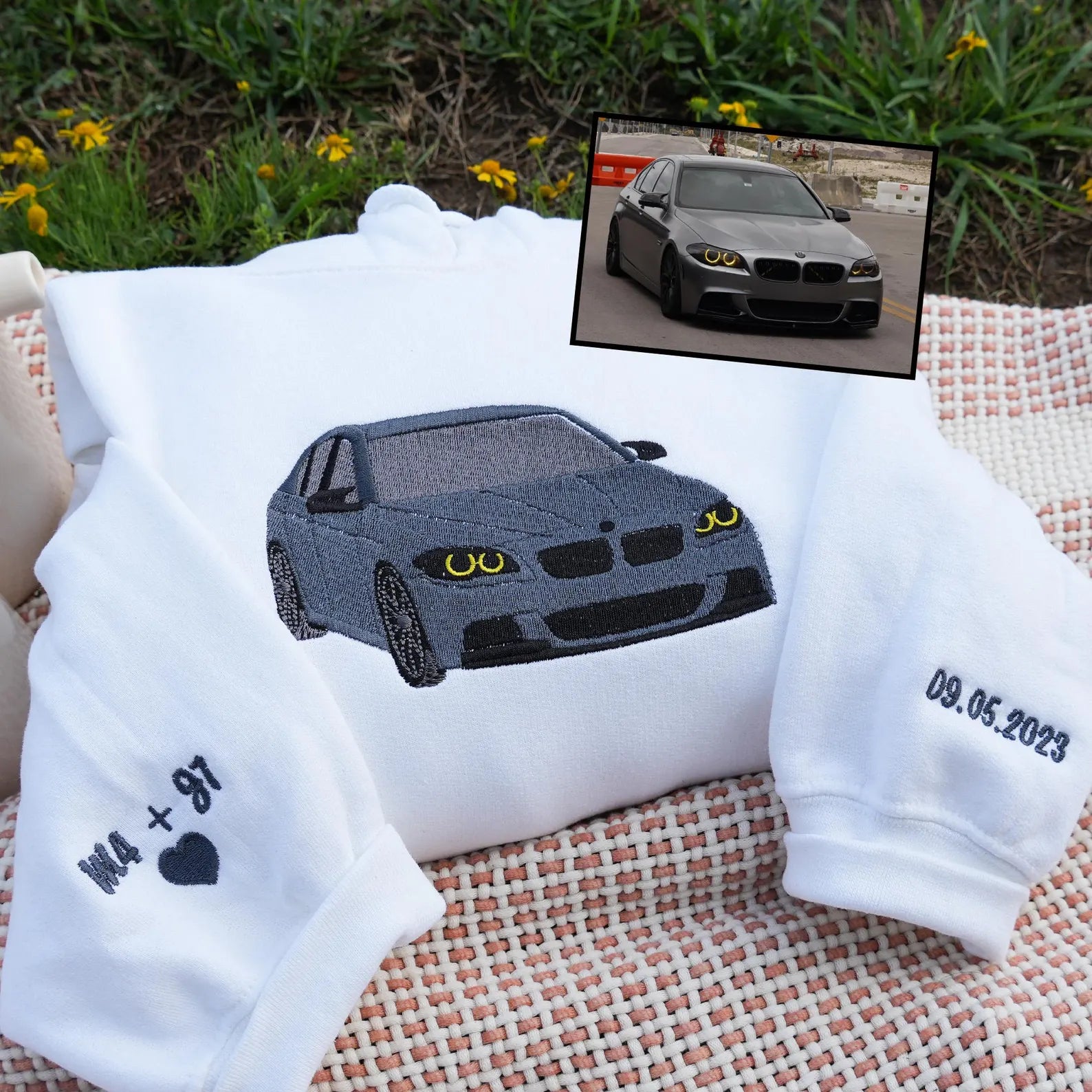🔥🪡 Torque & Thread – Luxury Car Embroidery Work