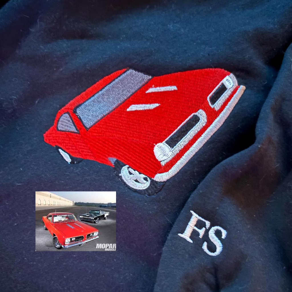 🔥🪡 Torque & Thread – Luxury Car Embroidery Work
