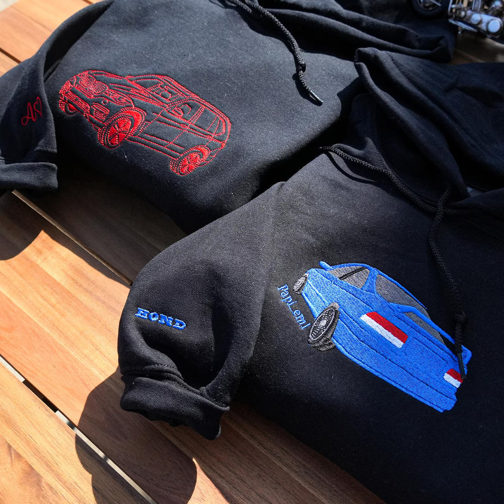 🔥🪡 Torque & Thread – Luxury Car Embroidery Work