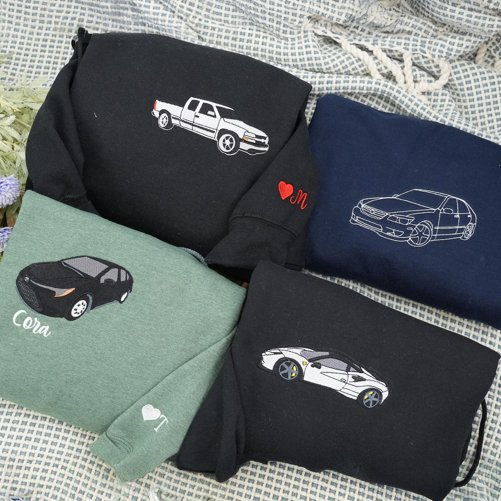 🔥🪡 Torque & Thread – Luxury Car Embroidery Work