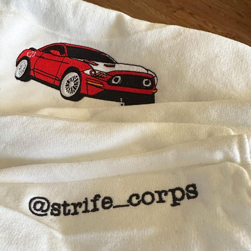 🔥🪡 Torque & Thread – Luxury Car Embroidery Work
