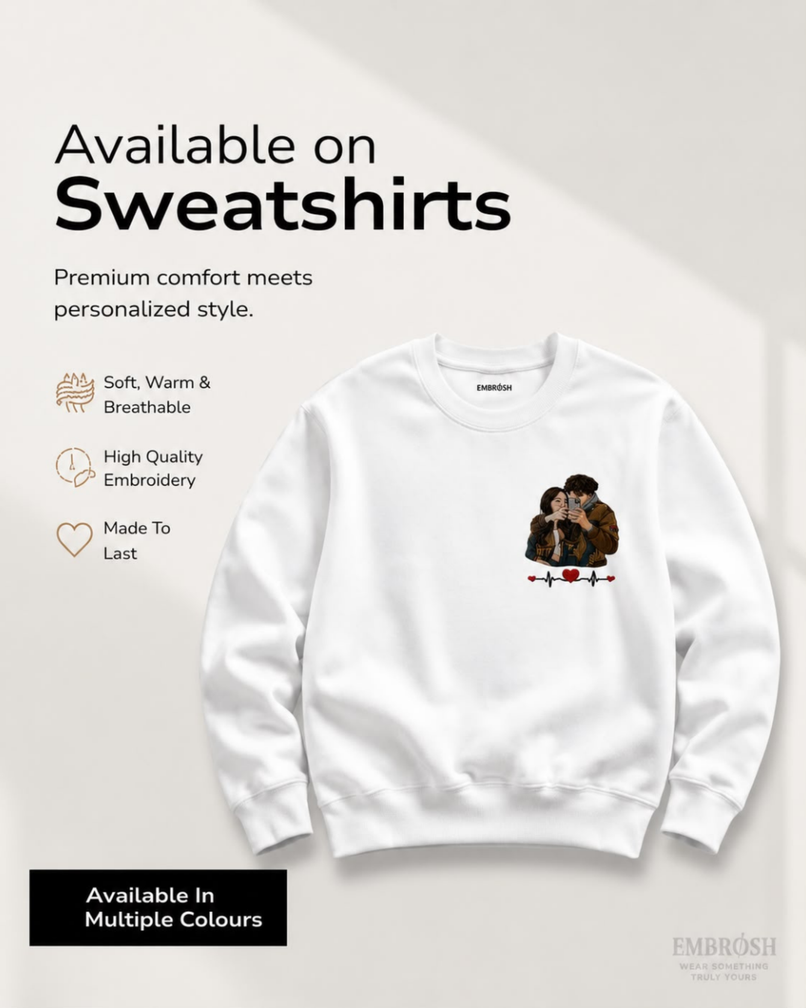 Stitched Memories™ | Custom Photo Embroidery Sweatshirt